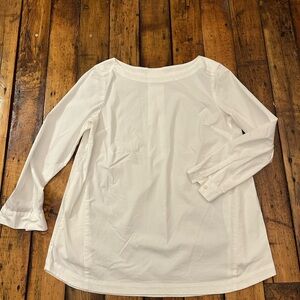 J. Jill Classic White tunic w pockets new without tags